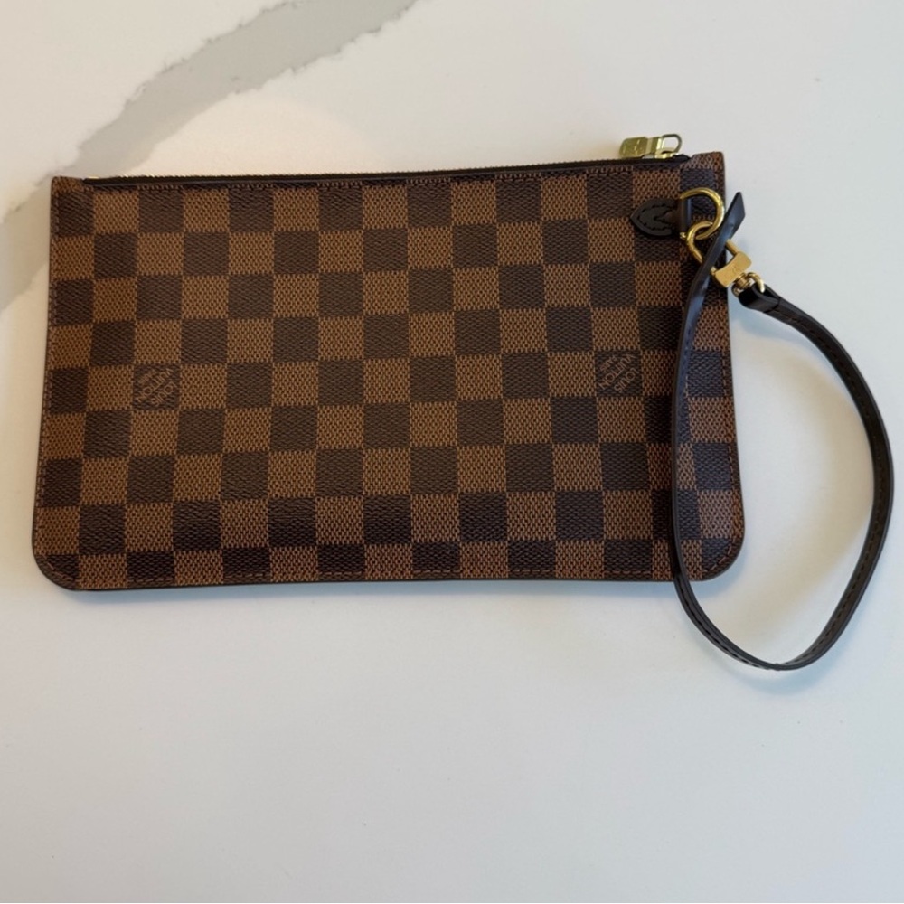Louis Vuitton Red and Black Neverfull Damier Pochette